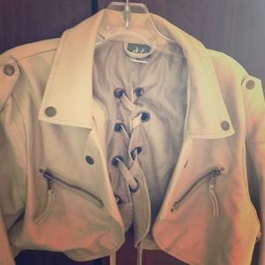 DOTS Faux Leather Jacket size XL